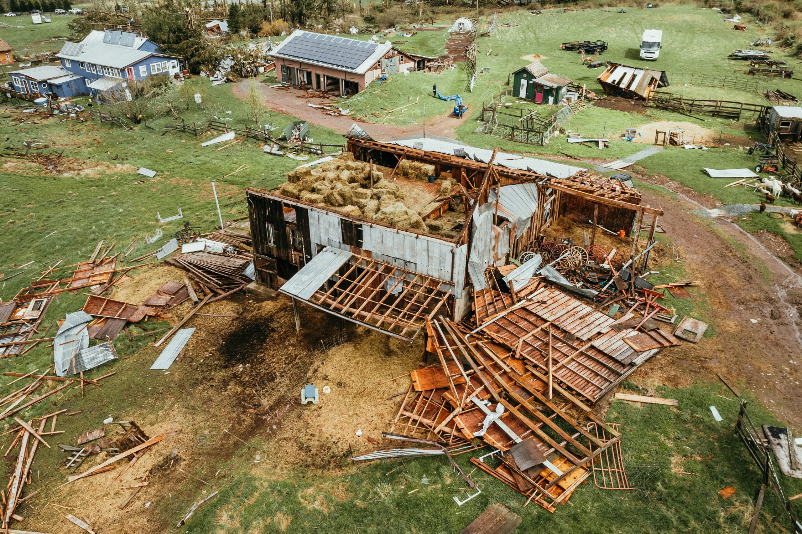 Damage from a tornado in Callicoon Center NY 10/16 (IG: @clay.banks)